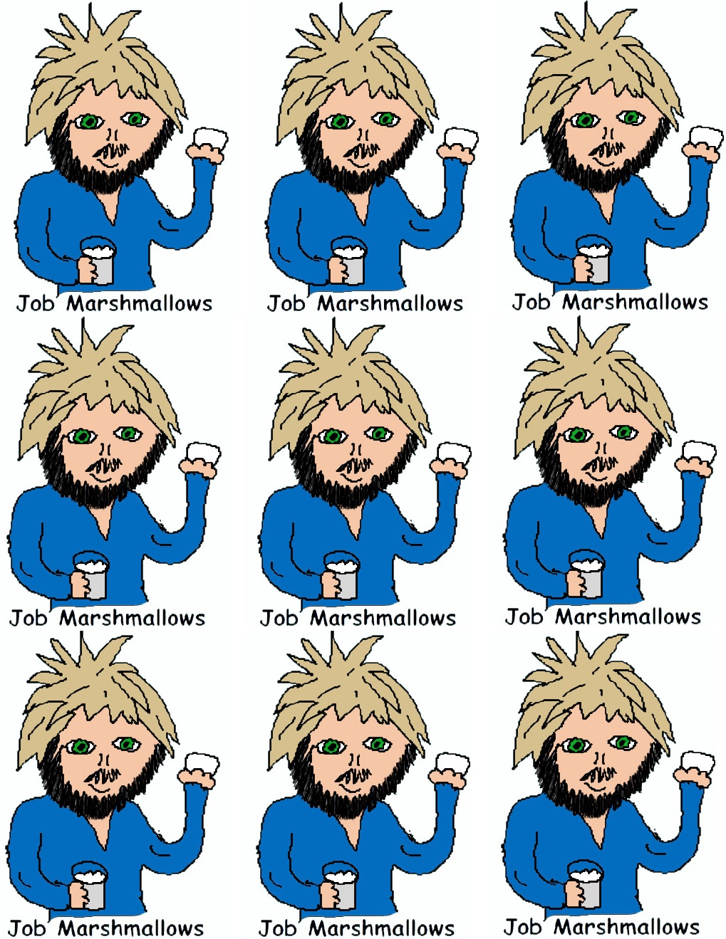 Job Marshmallow Holder Craft